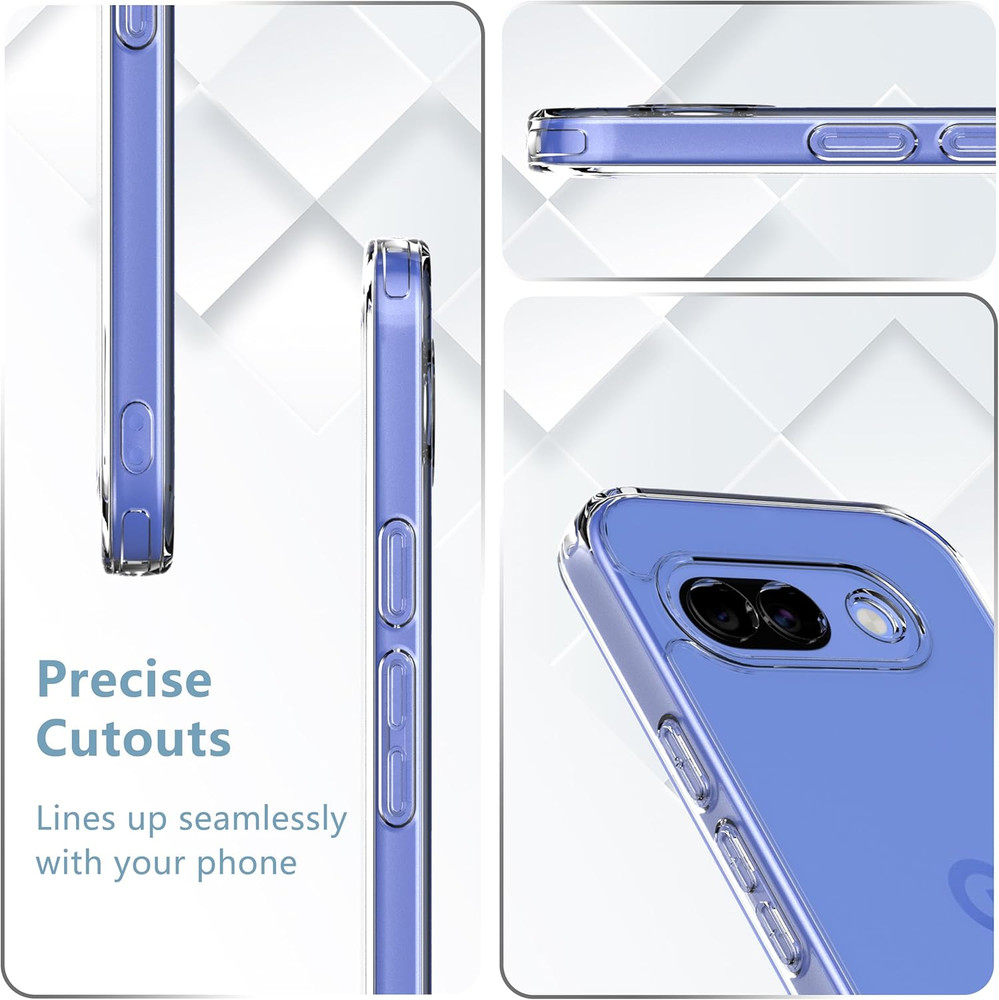Designed for Google Pixel 10A Case with 2 Pack Tempered Glass Screen Protector.A