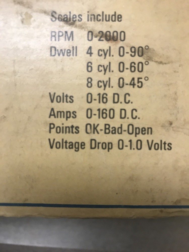 Engine Analyzer Points And Condenser