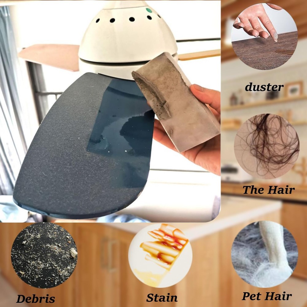6-Pack Damp Clean Duster Sponge,Magic Sponge Eraser for Housekeeping,Reusable...