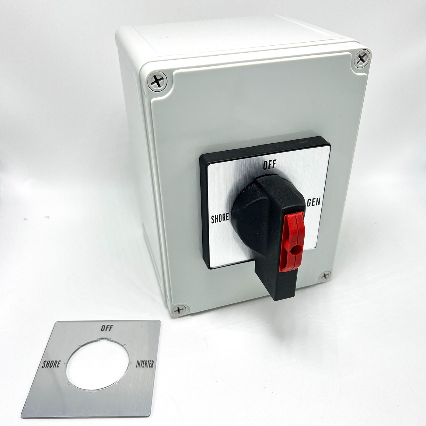 125A Manual Transfer Switch, Shore-Off-Inverter/Gen for 120V or 240V Devices