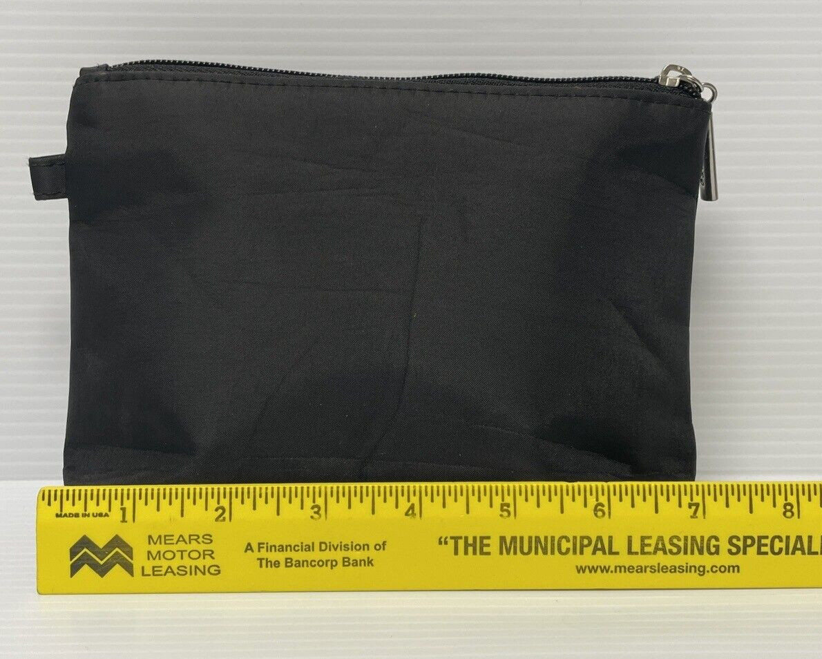 Disney Princess Cinderella Godmother Carriage Black Travel Make-Up Bag 7"x5"