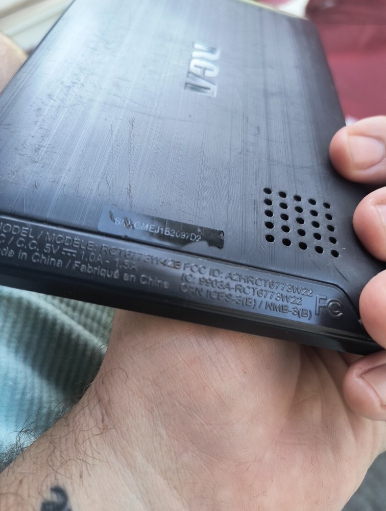 RCA Tablet Locked For Parts