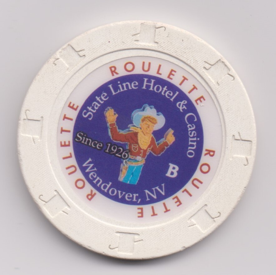 State Line Casino Roulette Chip, Wendover NV