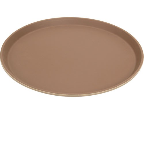 Cambro 1400CT138 14 in Round Tavern Tan Camtread® Serving Tray