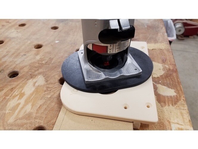 Router Base Plate for Bosch PR20EVS (Square Base) 1/2" Router Bit