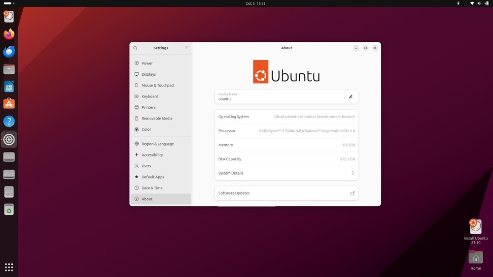 Linux Ubuntu 23.10 - 16 GB BOOTABLE USB