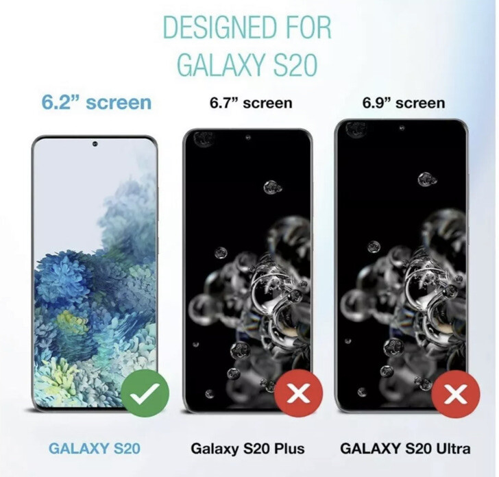 XClear Screen Protector Designed for Galaxy S20 (6.2-inch, 2020) (3 Pack)