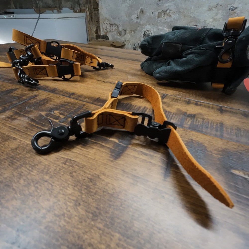 Handcrafted Leather Glove Keeper Holder