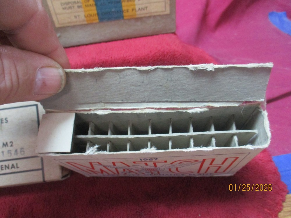 6 Vintage USGI Ammo Boxes, Mixed-Lot, Ammo Boxes, (Empty)