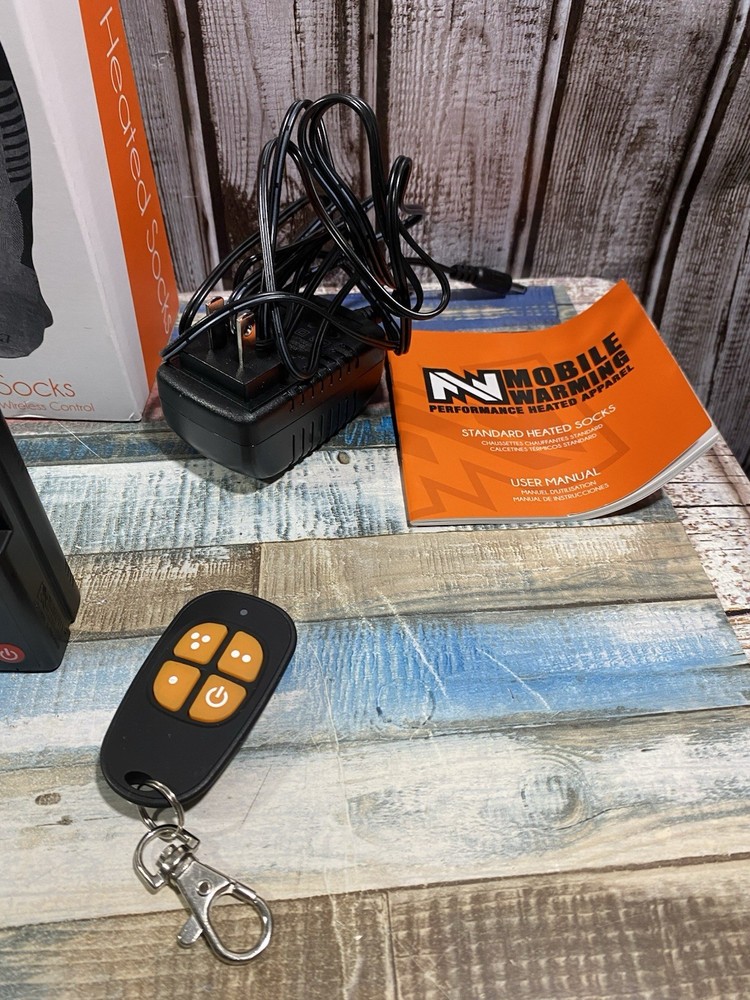 Mobile Warming Performance Heated Socks Wireless Controller Size 8-12