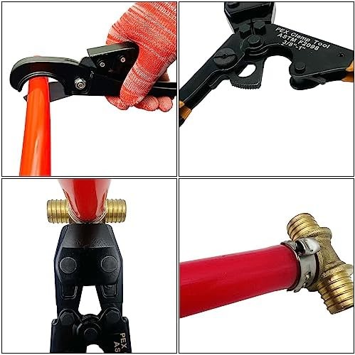 PEX Pipe Clamp Crimping Tool with Cutter