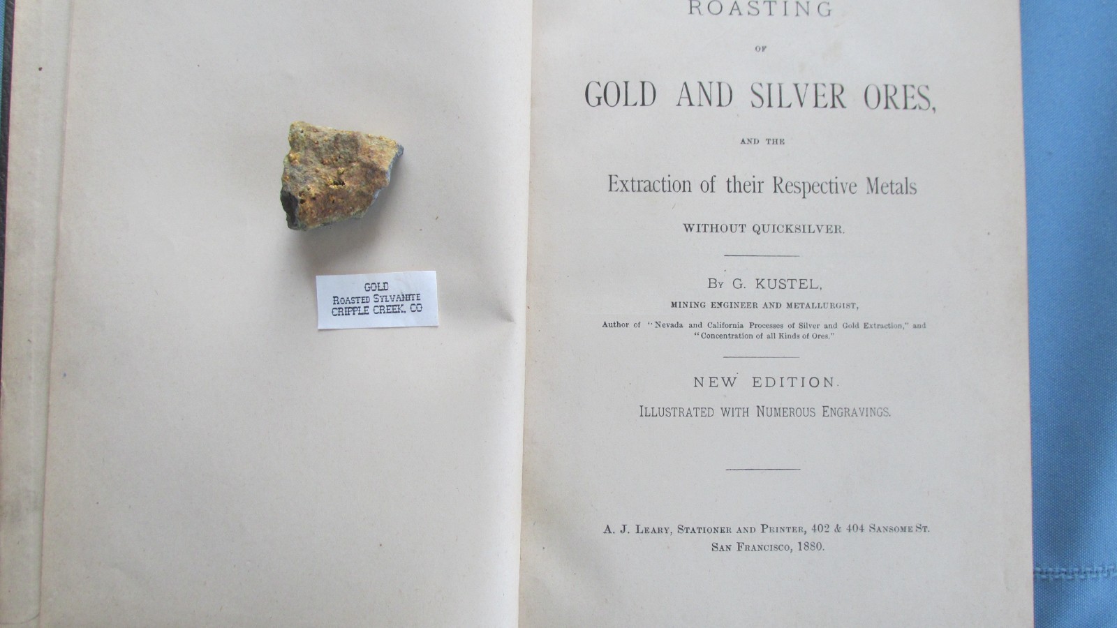 Cripple Creek Colorado Roasted Sylvanite Visible Free Gold Specimen-1.50 x 1.00