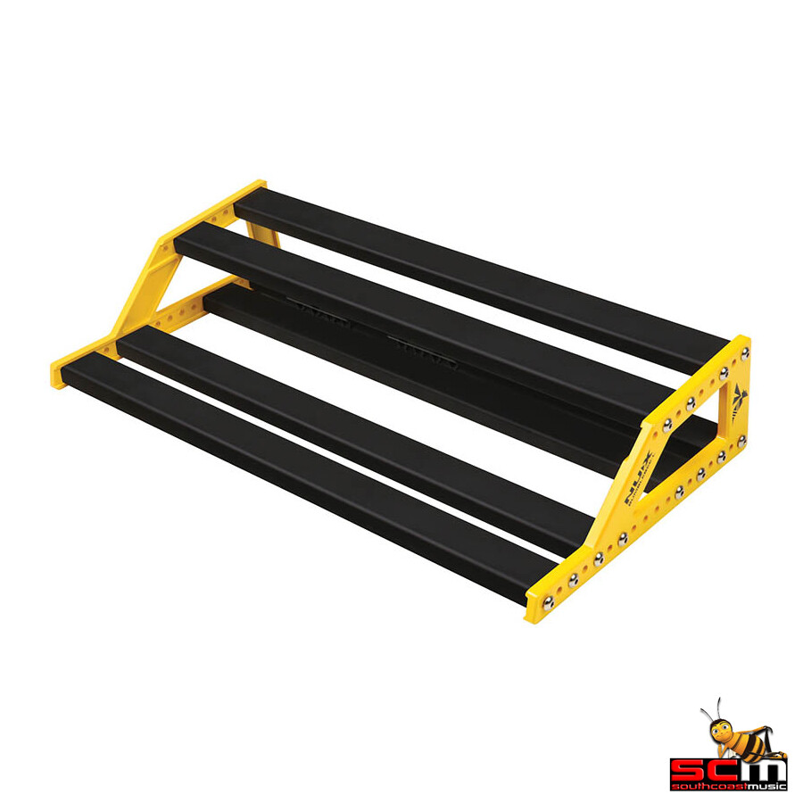 NU-X Bumblebee Guitar Effects Pedal Board adjustable with Padded Case MEDIUM