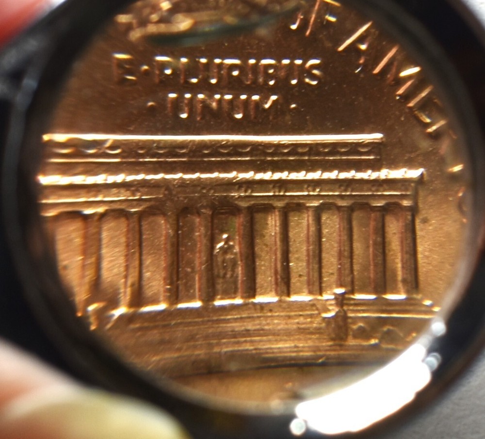 1972 D Lincoln Memorial Penny with Errors High Mint State Red
