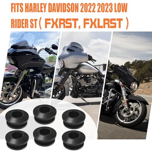 Rubber Windshield Grommet for Harley Softail FXLRST Black Windshield Grommet