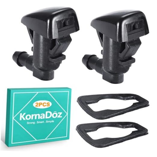 KornaDoz 2PCS Universal Windshield Washer Nozzle Kit, Automotive Replacement