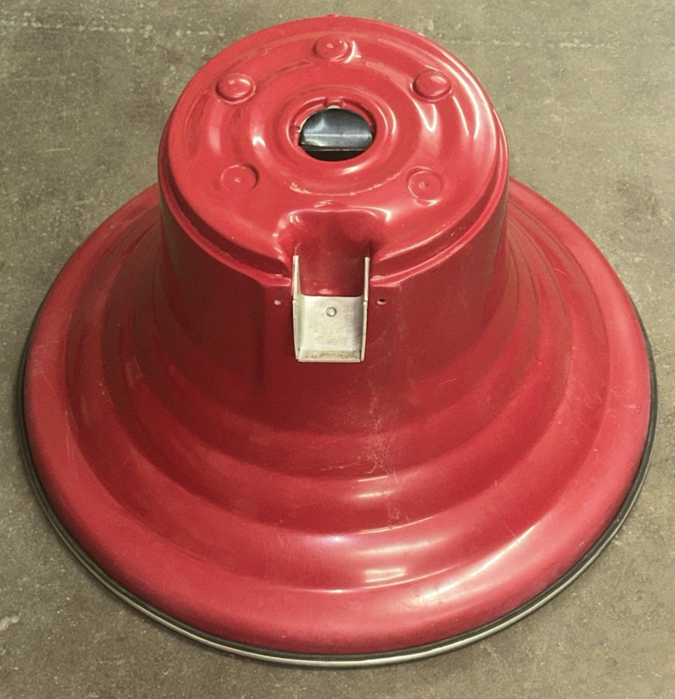 Beaver Wizard Spiral Gumball Machine Red Base ONLY Part 21" Diameter Lock & Key