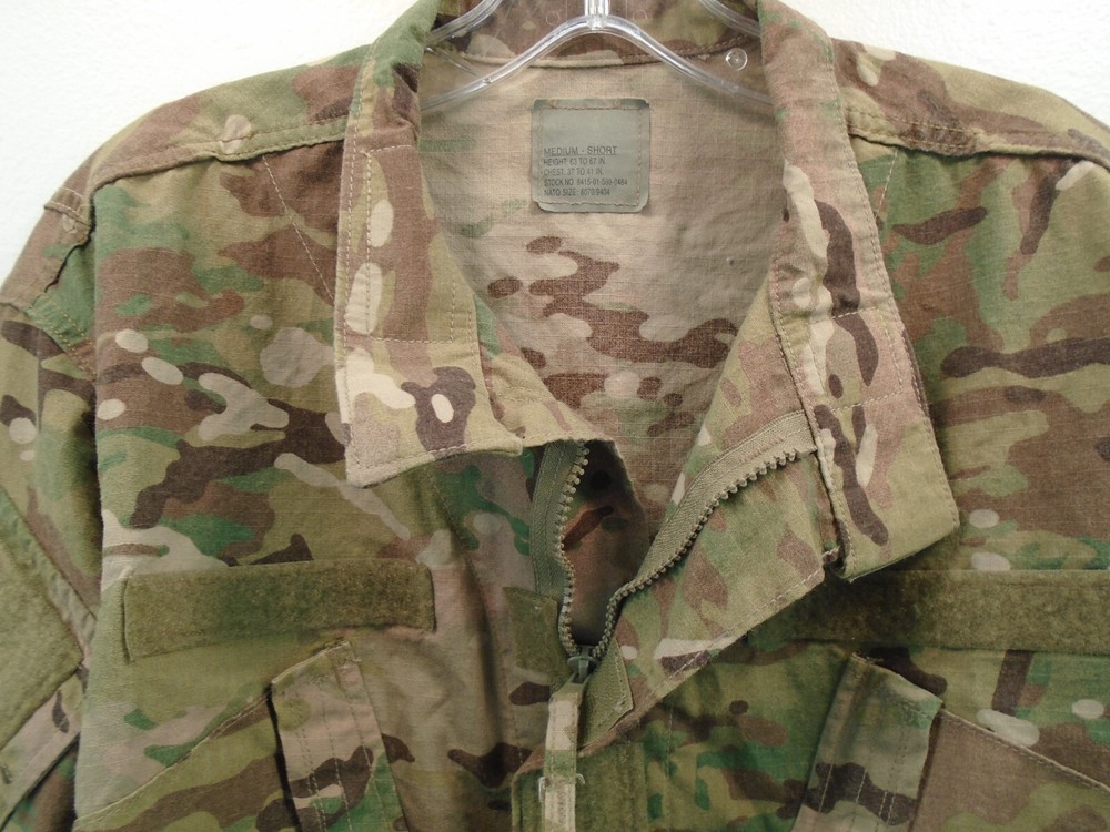 US Army Airforce OCP Coat MultiCam Flame Resistant Size Medium Short 2012 99-C