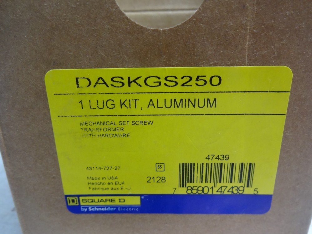 New Square D DASKGS250 Aluminum Lug Kit