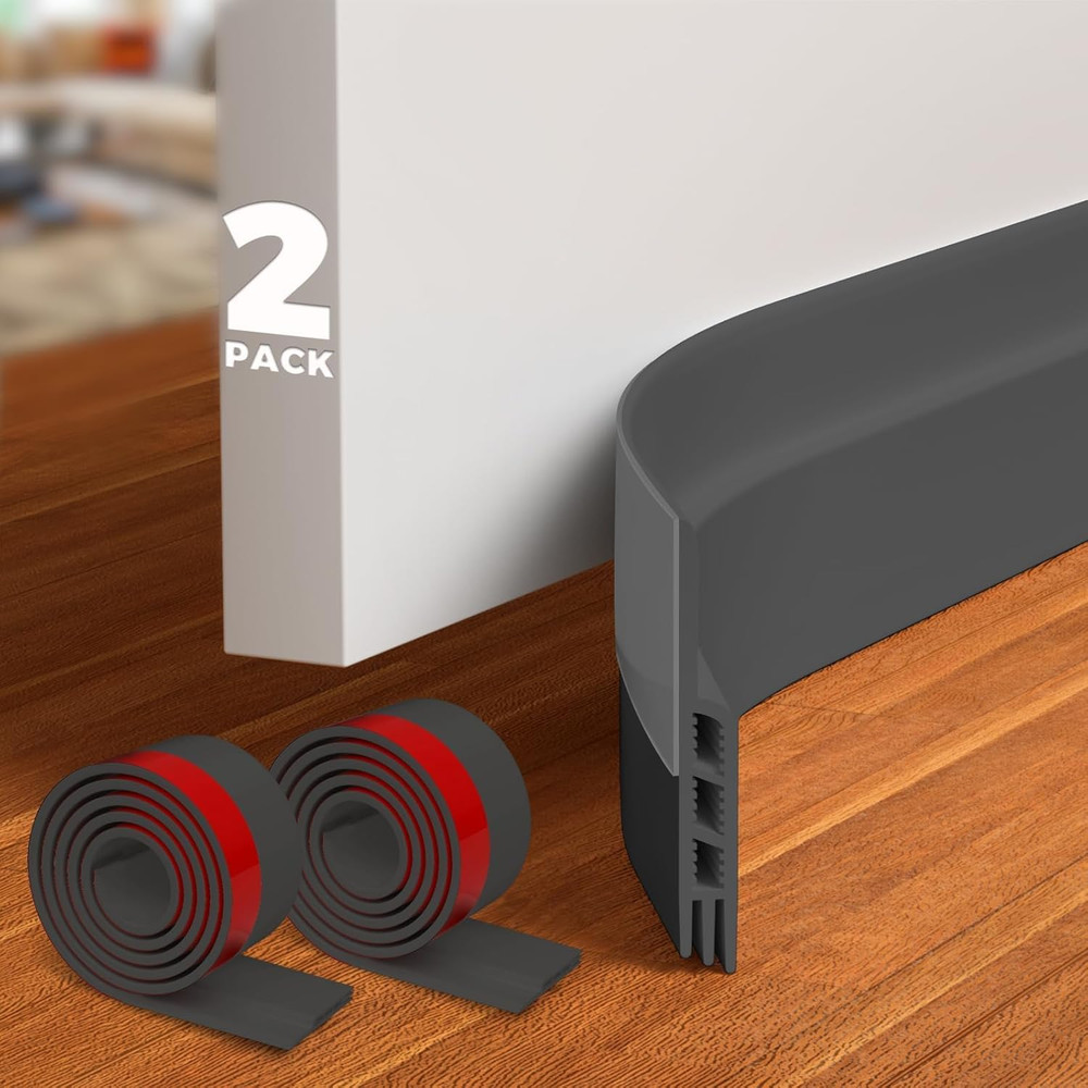 2 Door Draft Stopper Sheets, Rolls & Strips under Door Draft Blocker Insulator D