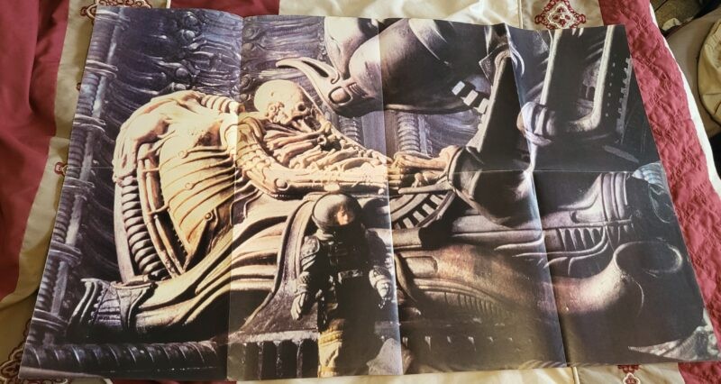 Alien Poster # 2 Dead Alien in Derelict Spaceship