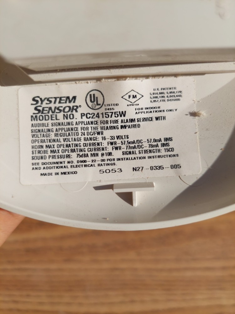 System Senor Pc2rl Ceiling Horn Stobe