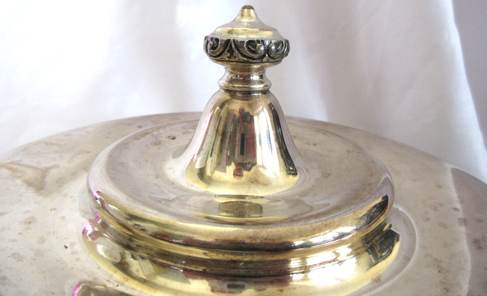 Wilcox Silverplate Co Quadruple Beautiful Floral Covered Serving Dish Insert EUC