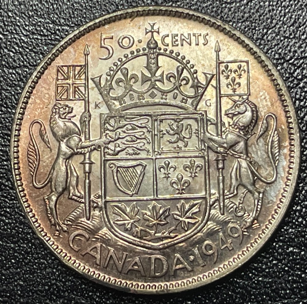 BU 1949 Canadian Half Dollar