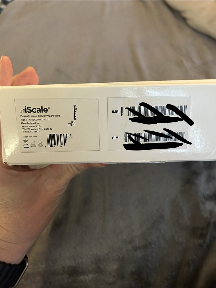 iScale Cellular Weight Scale by Smart Meter SMSC2001-G1-001 (Read Description)