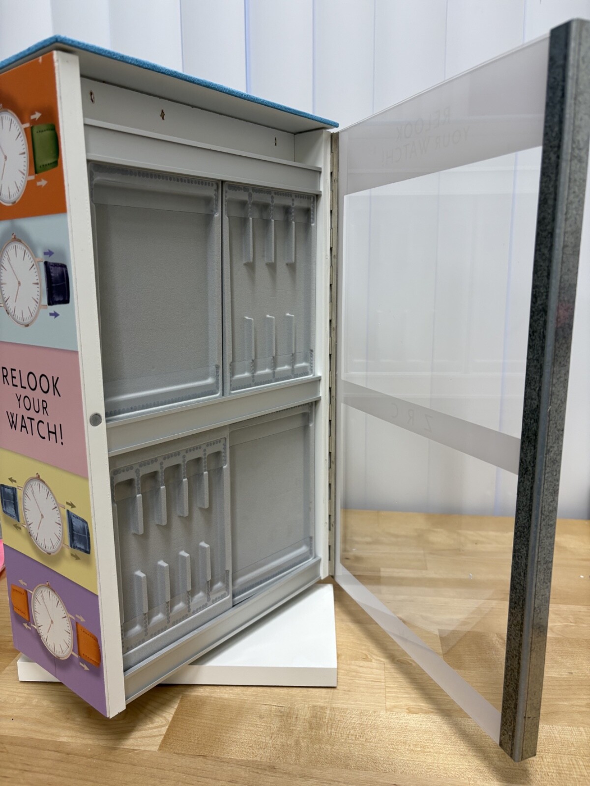 ZRC Watch Band Spinning Countertop Display/Storage Holds 60+ 17" X 10" X 5"