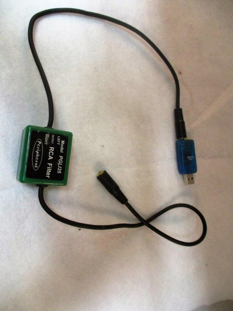 Peripheral PGLI35 3.5mm Ground Loop Insulator With USB Adapter