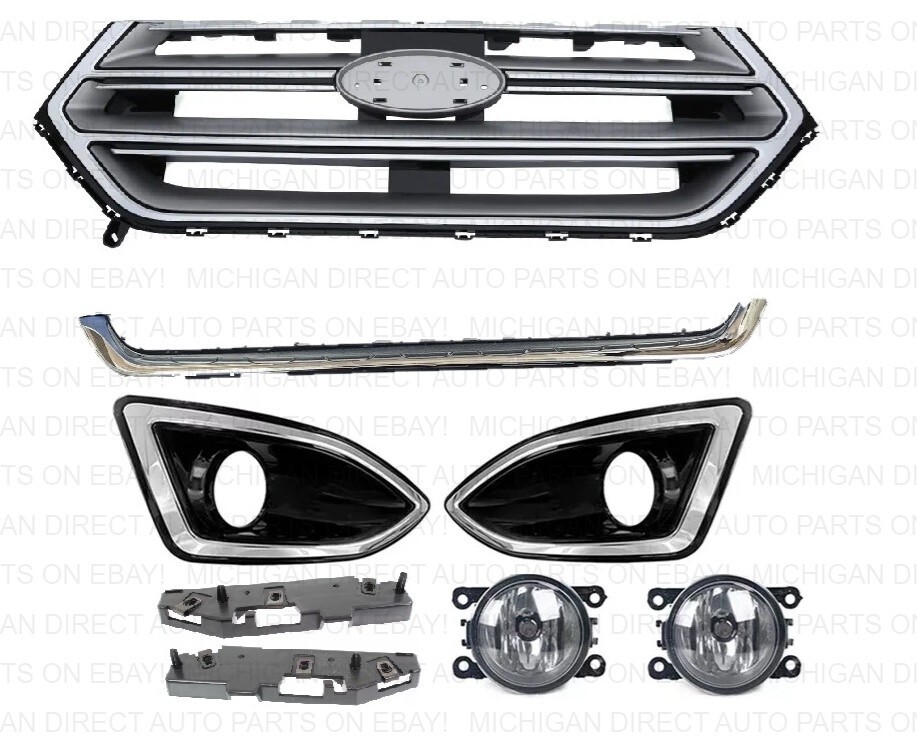 FOR: 2015 2016 2017 2018 FORD EDGE FRONT BUMPER SET 15 part set