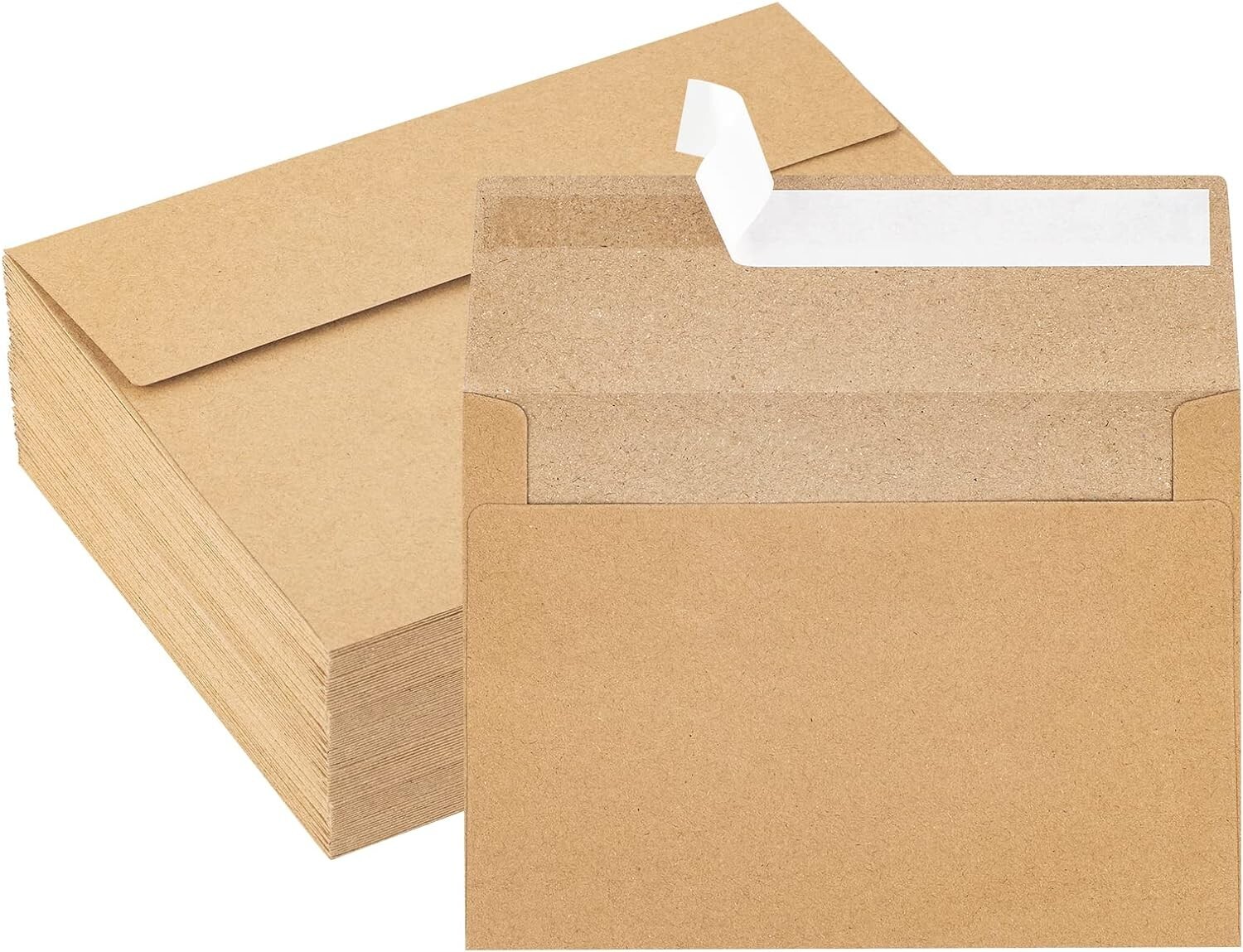 450 Invitation Envelopes Brown Kraft A7 5.25" x 7.25 for 5x7 Photo Wedding Card