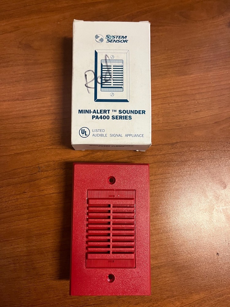 System Sensor Mini-Alert Sounder PA400R - Red