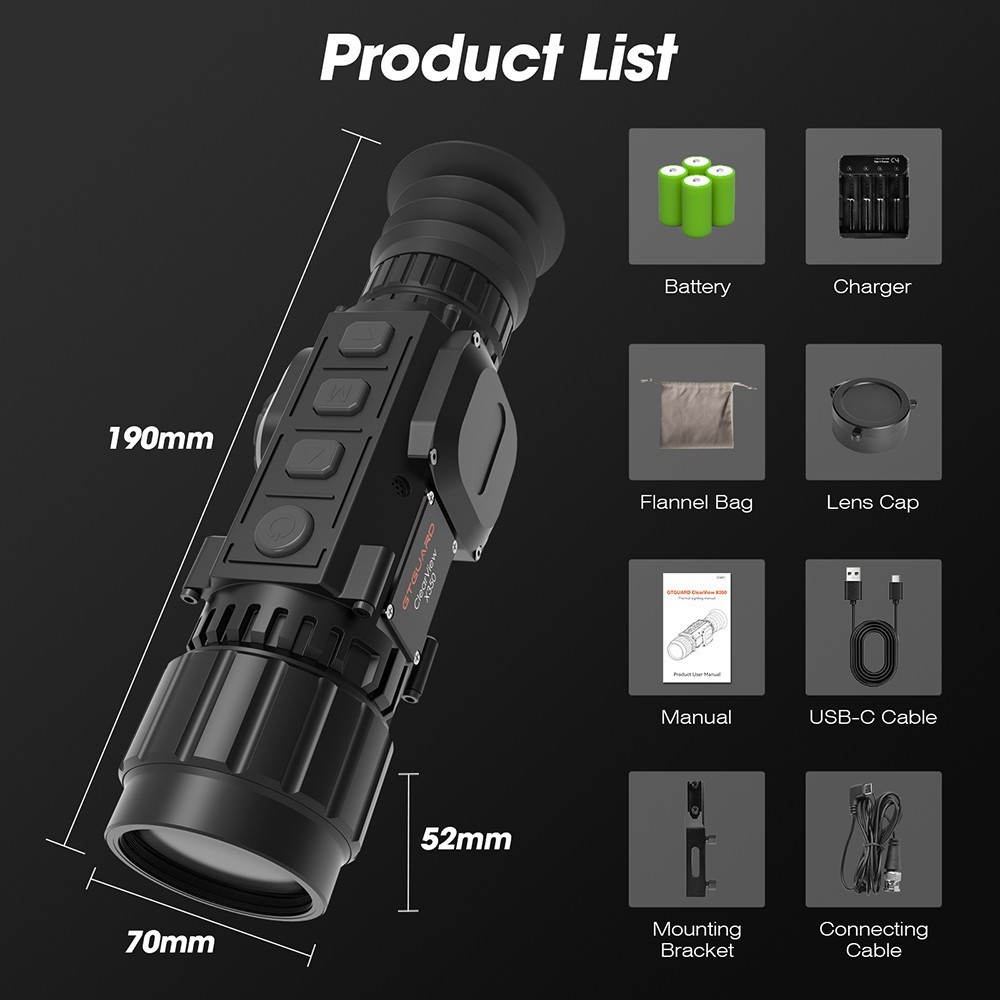 Newest 384x288 Thermal Monocular Night Vision Scope Multi-Function Thermal Scope