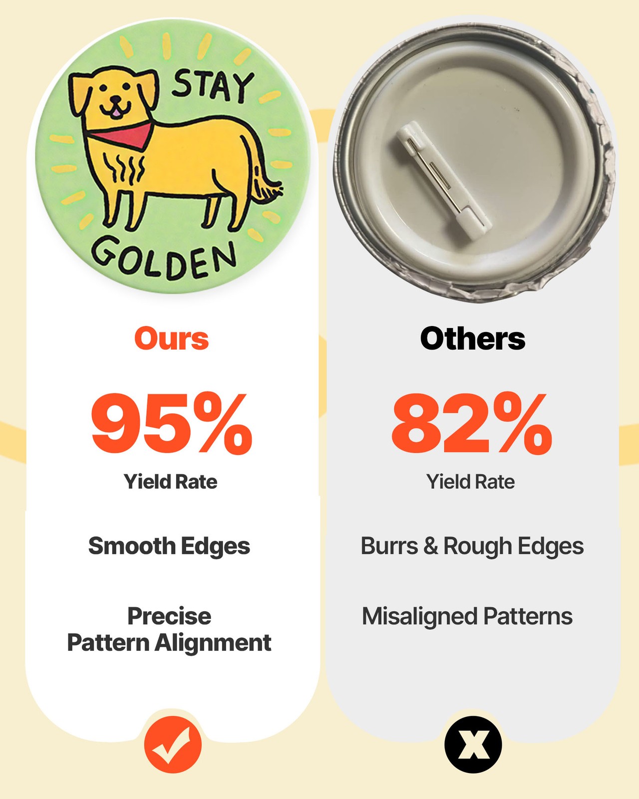 VEVOR Button Maker Machine Pin Maker Machine 1.25 in 500pcs Button Parts Black