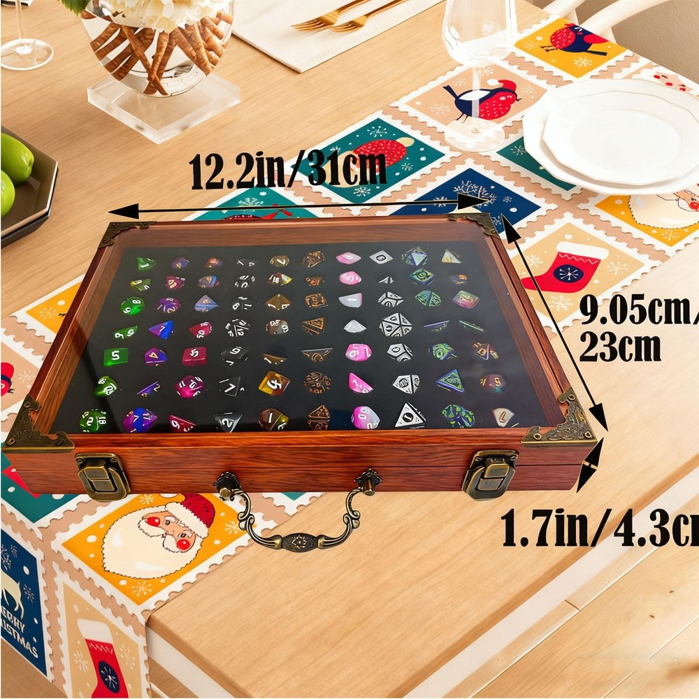 Dice Display Storage Case Storing Dice Sets and Collections,Dice Case with DN...