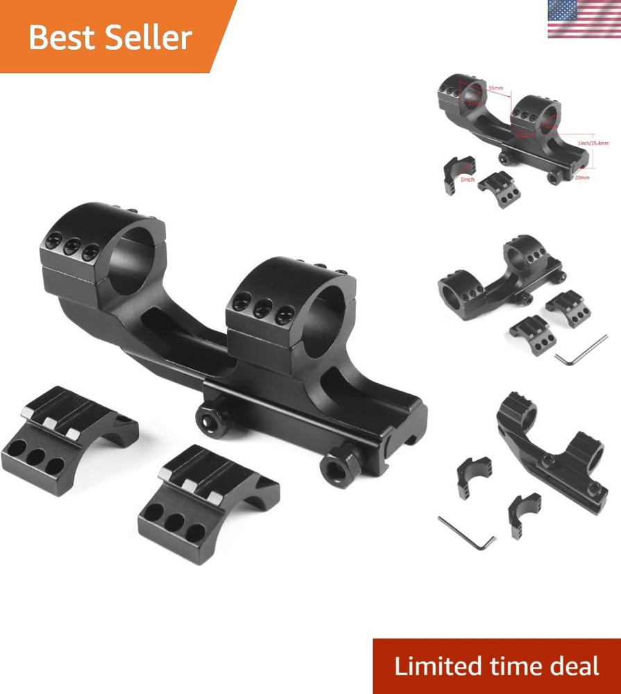 1 inch Cantilever Flat Top Forward  Dual Ring Mount Telescope