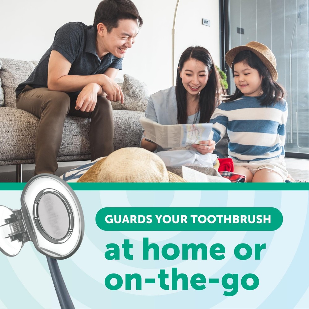 Steripod Clip-On Toothbrush Protector, Keeps Fresh and Various