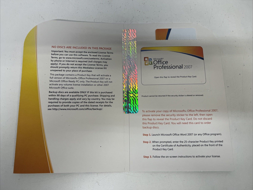 Microsoft Office 2007 Professional Full Version+Product Key Accounting No CD