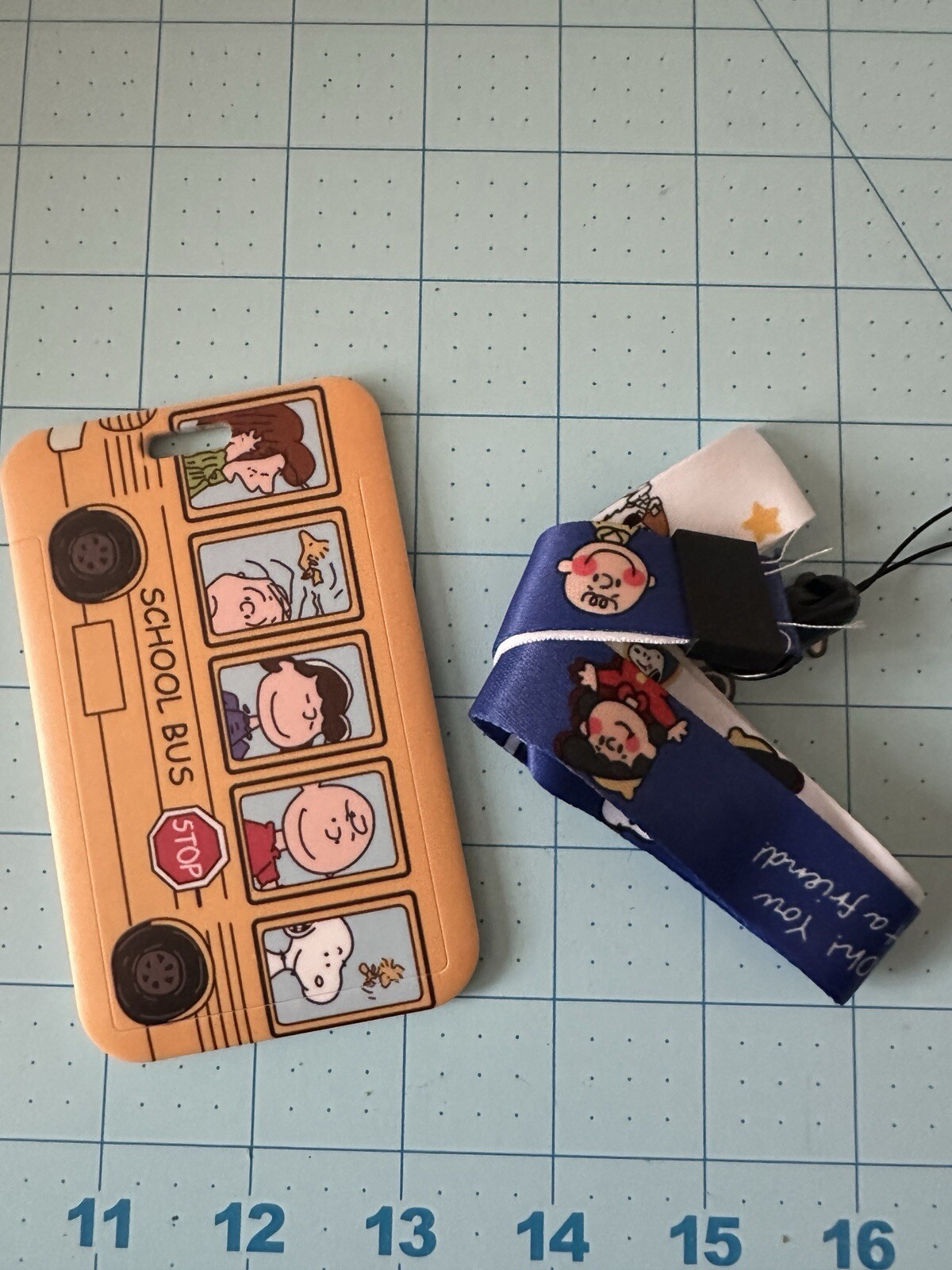 Cartoon Snoopy Lanyard Strap ID Card Badge Office School holder