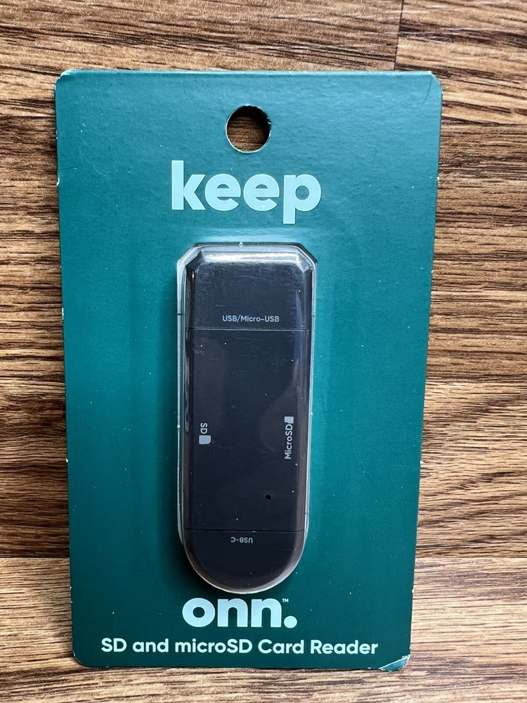 onn SD and microSD card reader BRAND NEW