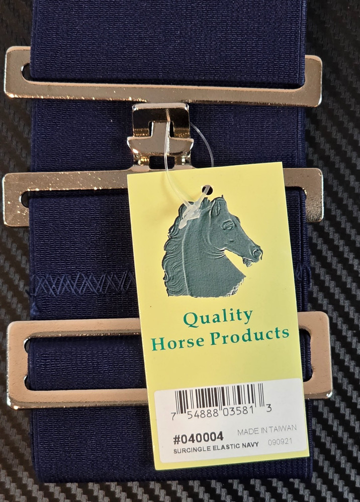 Intrepid International Adjustable Elastic Surcingle Navy #040004 - NEW