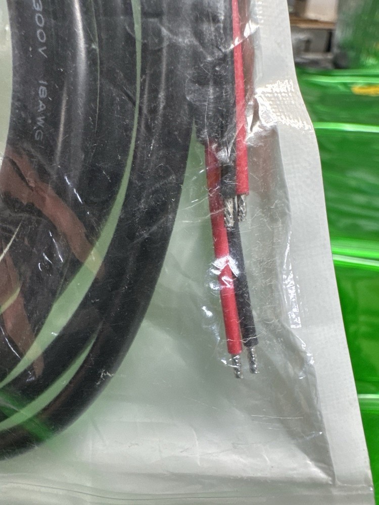 2x DC Power Cable Barrel Plug to Bare Wire 12V Adapter Lead