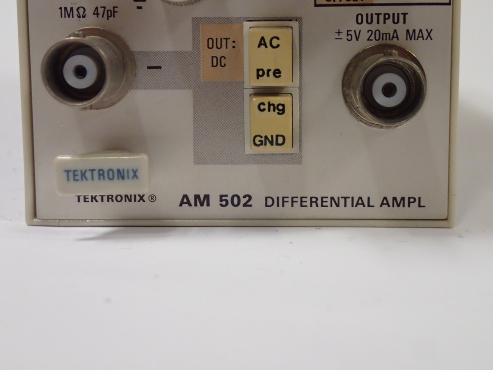 TEKTRONIX AM 502 DIFFERENTIAL AMPLIFIER PLUG-IN MODULE DC OFFSET NOT RESPONDING