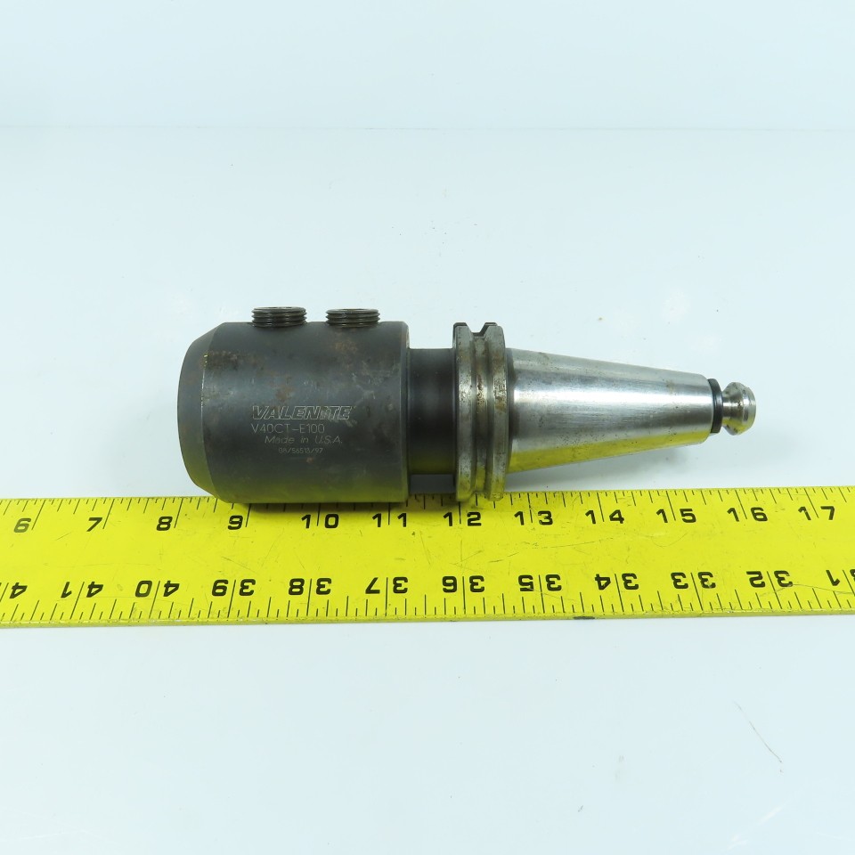 Valenite Cat 40 Solid End Mill Tool Holder 1" Bore 4-1/8" Projection