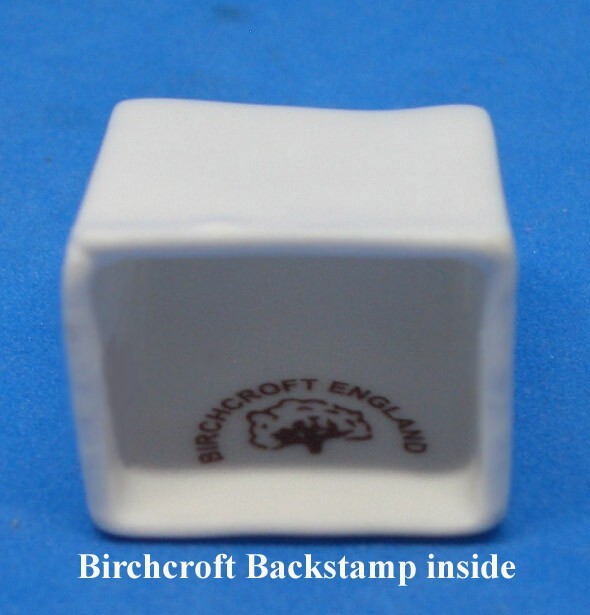 Birchcroft Miniature House Shaped Thimble -- Tea Shop