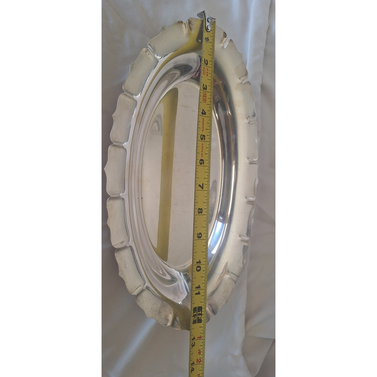 Vintage International Silver Co Early American 2360 Oval Serving Bowl 11" x 7"