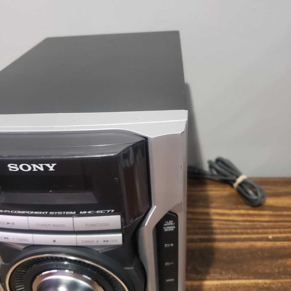 Sony MHC-EC77 3 CD Changer Mini Hi-Fi Component System Only Tested