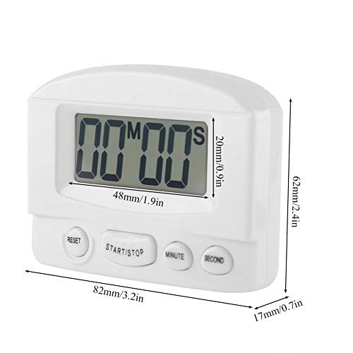 Digital Kitchen Timer, Large LCD Display, Countdown 1 Second to 99 Minutes 59